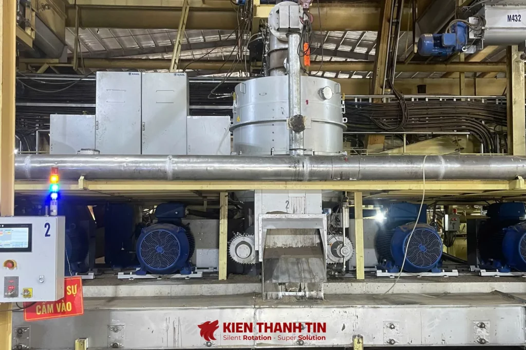 Vòng bi đĩa bay Kiên Thành Tín ứng dụng trong sản xuất viên nén gỗ