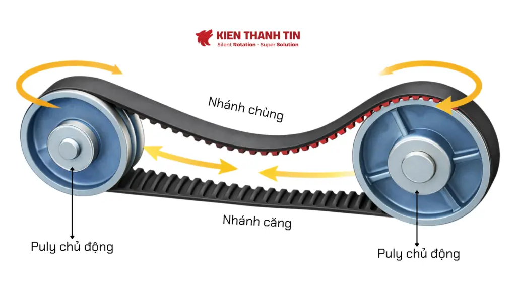 Nguyên lý dây curoa công nghiệp